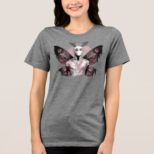 Mothman Tri-Blend Shirt (Voorkant)