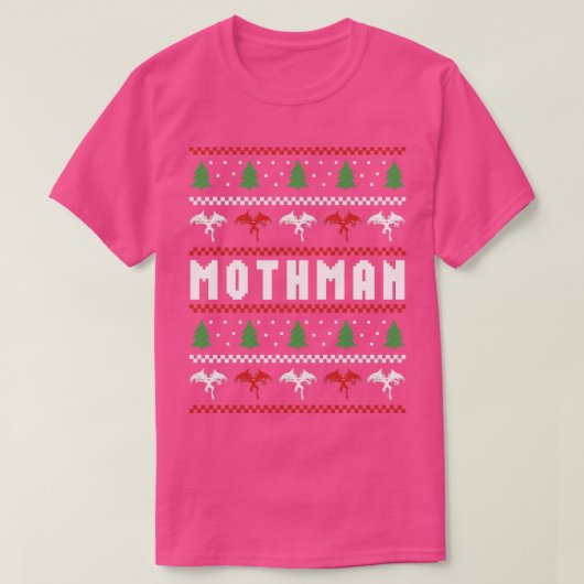 Mothman Ugly KerstSweater T-shirt (Design voorkant)