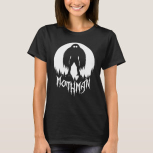 Mothman Volle Maan Cool Cryptid Voor Mannen Vrouwe T-shirt