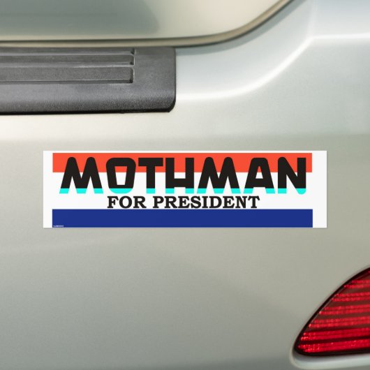 Mothman voor President Bumpersticker (Op auto)