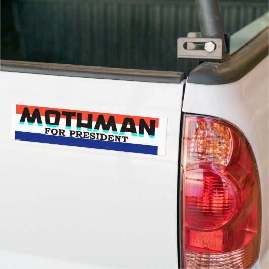 Mothman voor President Bumpersticker (Op Truck)