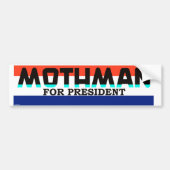 Mothman voor President Bumpersticker (Voorkant)