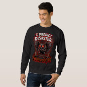 Mothman voorspelt rampspoed Funny Cryptid Humor Trui (Voorkant volledig)