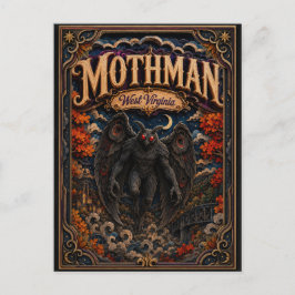 Mothman West Virginia Popcut Legenden Briefkaart
