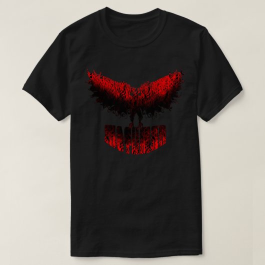 Mothman West Virginia Wing Humanoid Moth Retro Vin T-shirt (Design voorkant)