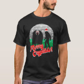 Mothman Yeti Kerstcryptid T-shirt (Voorkant)