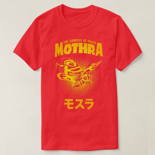 MOTHRA Tekstboog T-shirt (Design voorkant)