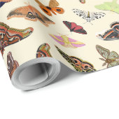 Moths Cottagecore Cadeaupapier (Rol Hoek)