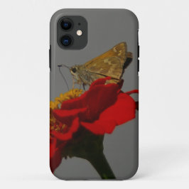 Moths en Red Zinnia Case-Mate iPhone Case