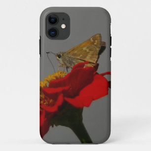 Moths en Red Zinnia Case-Mate iPhone Case