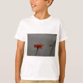 Moths en Red Zinnia T-shirt (Voorkant)
