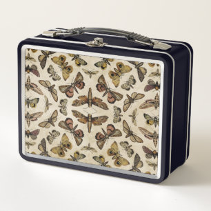 Moths Metal Lunch Box