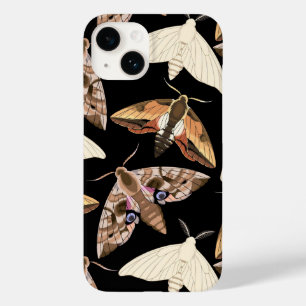 Moths on Black Case-Mate iPhone Case