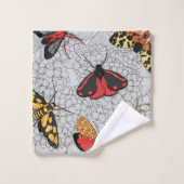 Moths on hydrangea bad handdoek (Wasdoekje)