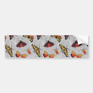 Moths on hydrangea bumpersticker