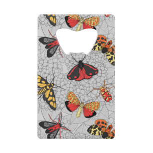Moths on hydrangea creditkaart flessenopener