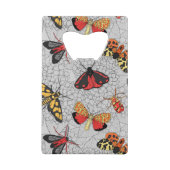 Moths on hydrangea creditkaart flessenopener (Achterkant)