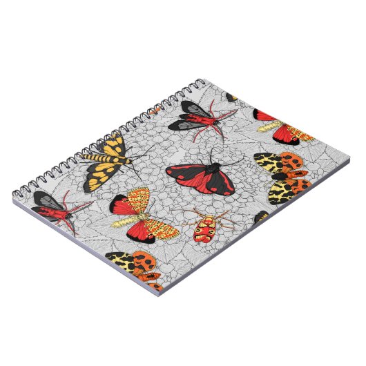 Moths on hydrangea notitieboek (Linkerzijde)