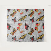 Moths on hydrangea wandkleed (Voorkant (horizontaal))