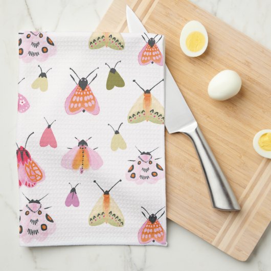  Moths Tea Towel Theedoek (Quarter Fold)