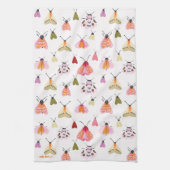 Moths Tea Towel Theedoek (Verticaal)