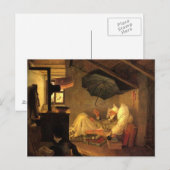 -motief De arme dichter Briefkaart (Voorkant / Achterkant)