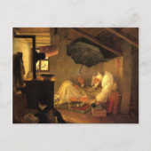 -motief De arme dichter Briefkaart (Voorkant)