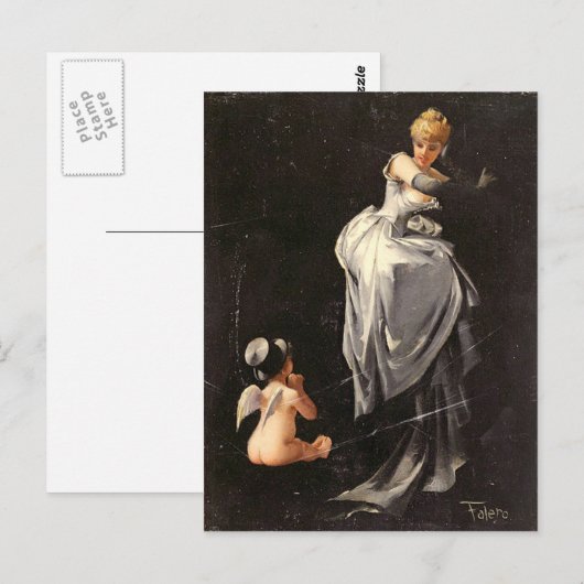  motief - Gevangen in het web - Falero Briefkaart (Voorkant / Achterkant)