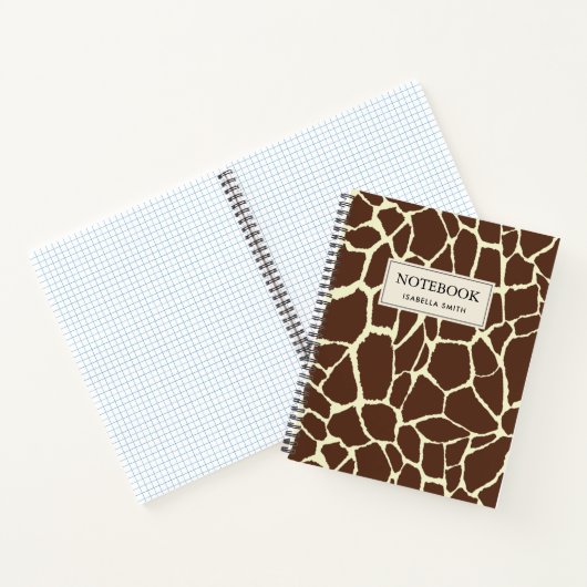 Motief Giraffe Notitieboek (Binnen)