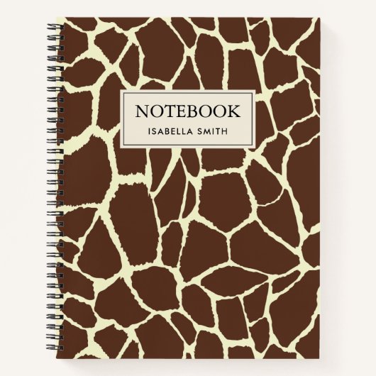Motief Giraffe Notitieboek (Voorkant)