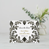  motief gouden bruiloft, Save the Date, Folie Feestdagen Briefkaart (Staand Voorkant)