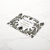  motief gouden bruiloft, Save the Date, Folie Feestdagen Briefkaart (Gedraaid)