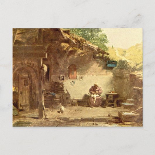  motief - Hermit - Spitzweg Briefkaart (Voorkant)