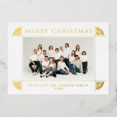 Motief Kerstfoto Folie Feestdagenkaart (Voorkant)
