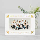 Motief Kerstfoto Folie Feestdagenkaart (Staand Voorkant)