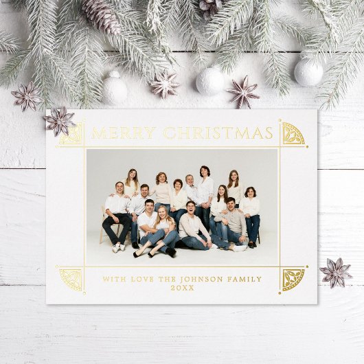 Motief Kerstfoto Folie Feestdagenkaart