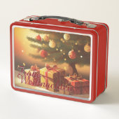 Motief, met cadeaus onder de kerstboom 37016 (Achterkant)