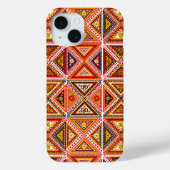 Motief Quilt Patroon iPhone Case (Achterkant)