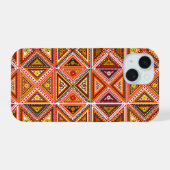 Motief Quilt Patroon iPhone Case iPhone 15 Case (Achterkant horizontaal)