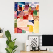 Motief uit Hammamet van Paul Klee, Abstracte kunst Poster (Thuiskantoor)