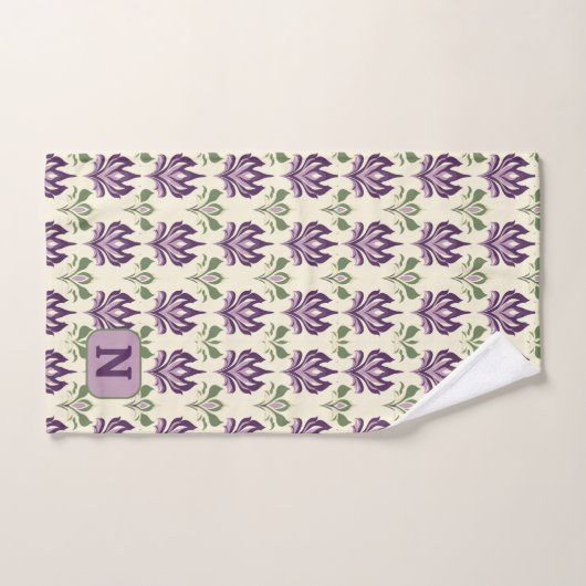 motief van de sierlelie bad handdoek (Handdoek)