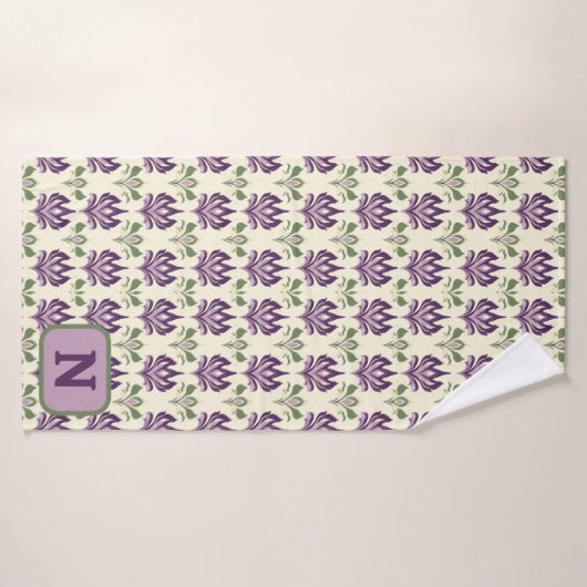 motief van de sierlelie badhanddoek (Badhanddoek)