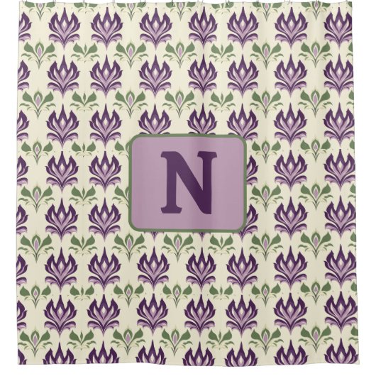 motief van de sierlelie douchegordijn (Voorkant)