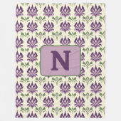 motief van de sierlelie fleece deken (Voorkant)