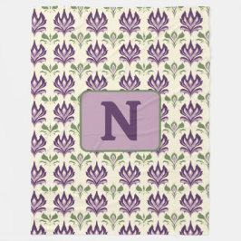 motief van de sierlelie fleece deken