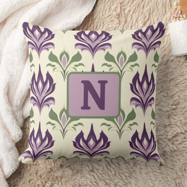 motief van de sierlelie kussen (Deken)