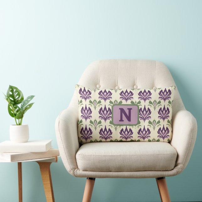 motief van de sierlelie kussen (Stoel)