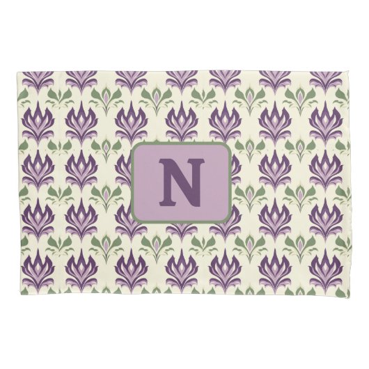 motief van de sierlelie kussensloop (Voorkant)