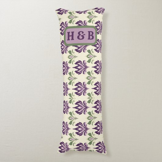 motief van de sierlelie lichaamskussen (Voorkant Verticaal)