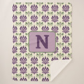 motief van de sierlelie sherpa deken (Voorkant)